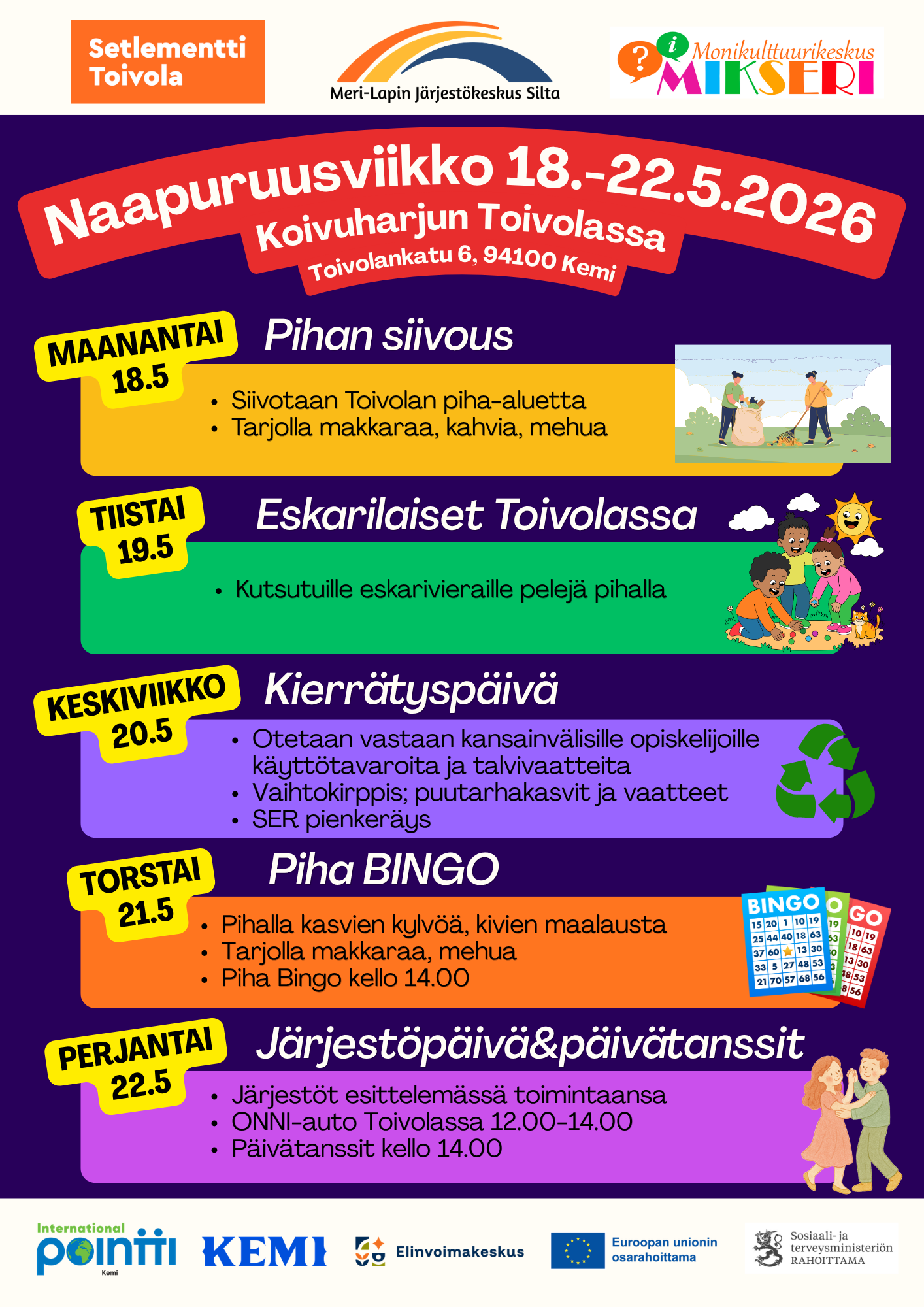 naapuruusviikko toivola